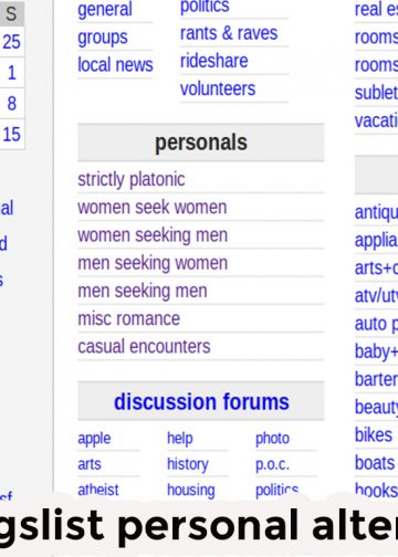 20 craigslist personal alternatives website in online